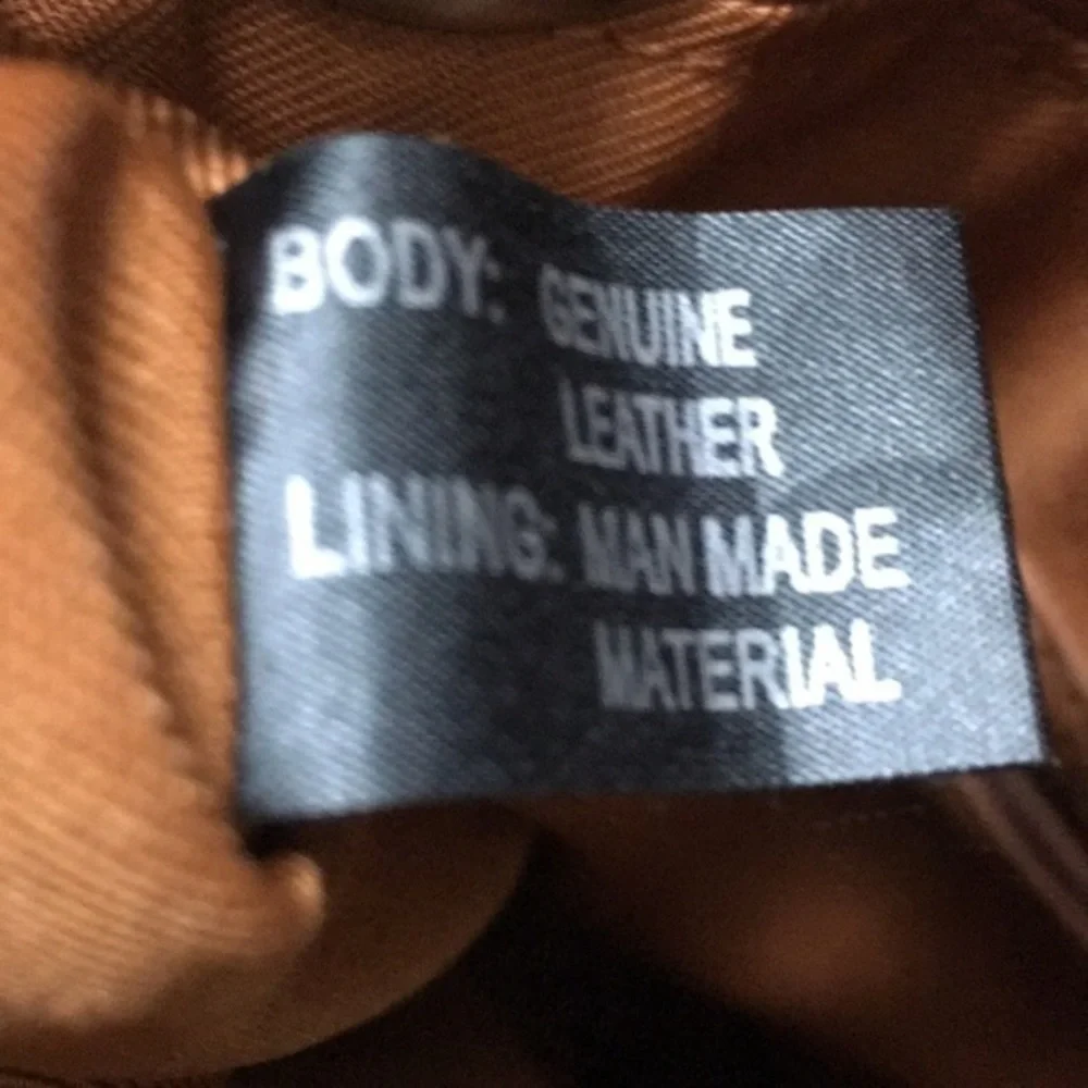VN leather saddle brown hobo bag